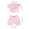 4 Sets Adorable Stuffed Bear Clothes Soft Doll Bear Costume Stylish Outfit for Stuffed Animals Photo Prop view 4