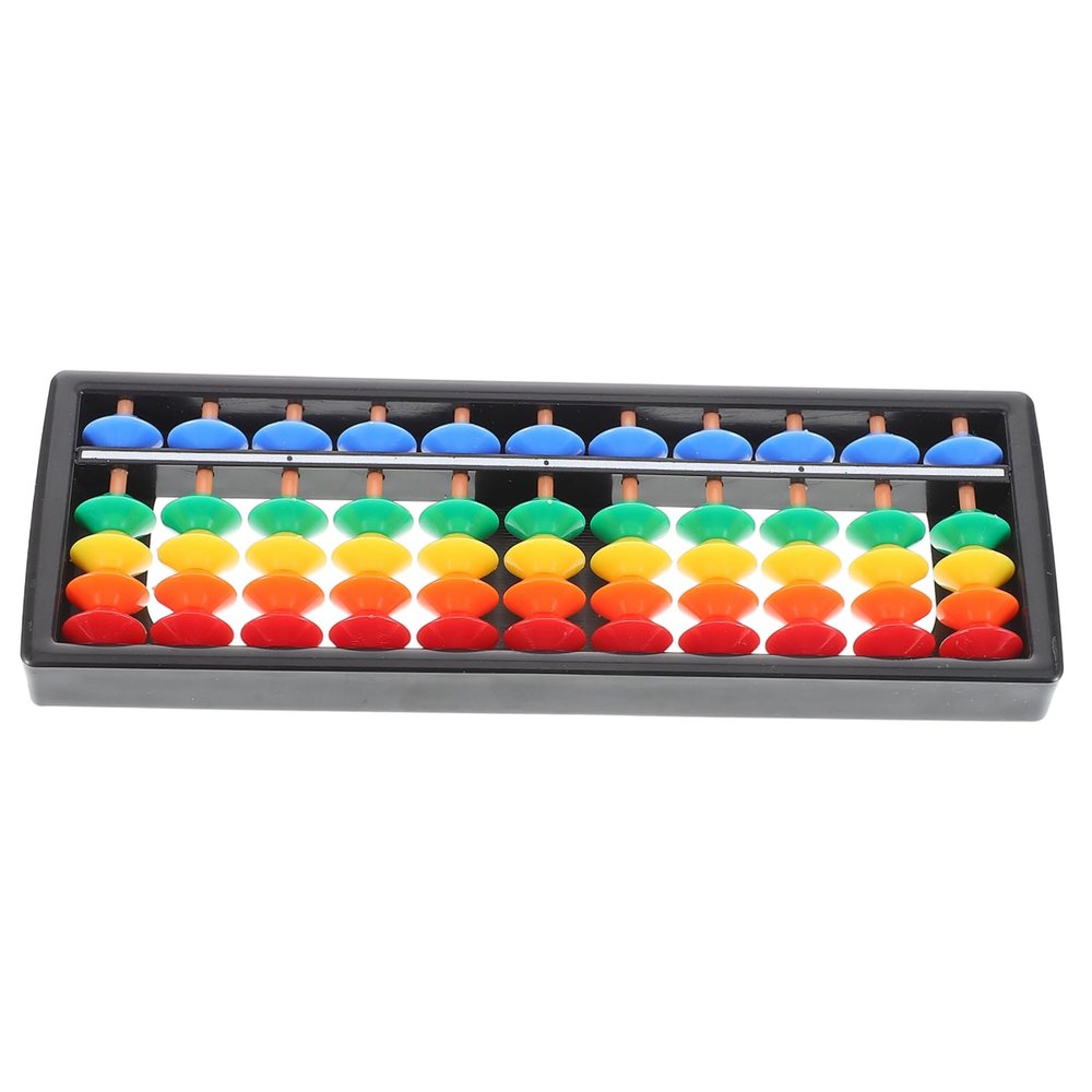 Abaodam Colorful Plastic Abacus for Level Mental Arithmetic Tool with Beads Lightweight Desktop Model for Classroom Use for Student Calculations and Learning