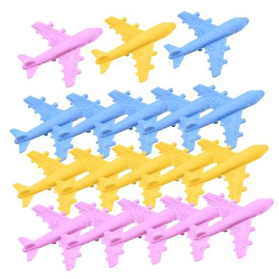 18Pcs Airplane Shape Erasers for School Supplies Fun Stationery for Students for Parties and Rewards