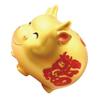 1Pc Year Ox Money Bank Large Capacity Piggy Pot Decor Golden Cow Mascot for Home Office Year Festivals and Adorable Savings Box view 1