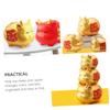 1Pc Year Ox Money Bank Large Capacity Piggy Pot Decor Golden Cow Mascot for Home Office Year Festivals and Adorable Savings Box view 4