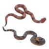 Abaodam 2pcs Realistic Rubber Snake Lifelike Rattlesnake Figures for Pranks Garden Decor and Halloween Party Props Safe Flexible Material for Pets view 1
