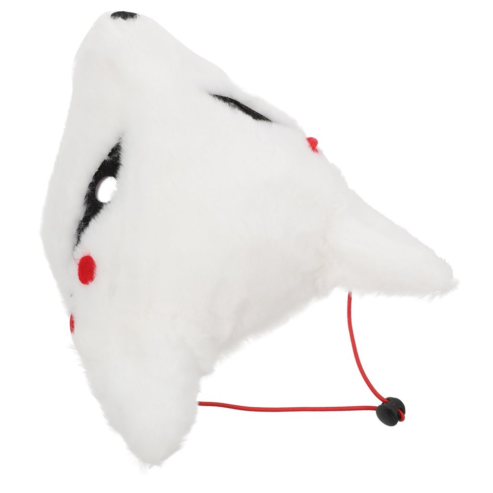1Pc Unique Plush Fox Mask Creative Animal Costume Prop for Parties Festivals and Celebrations Material with Excellent Touch for Photo Use and Dance