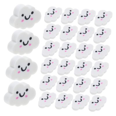 50Pcs Cute Cloud Erasers for Mini Portable Halloween Erasers Supplies for Goodie Bags Parties and Learning Activities Gentle Reliable for Pencil Marks