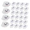 50Pcs Cute Cloud Erasers for Mini Portable Halloween Erasers Supplies for Goodie Bags Parties and Learning Activities Gentle Reliable for Pencil Marks view 1