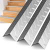 Gisafai 4 Pcs 1.5"x 1.5"x 48" Aluminum Diamond Plate Stair Nosing Non Slip Window Sill Nosing Plate Metal Staircase Ledge Guard Stair Edge Protector for Wall Edge Corner Guard Angle Silver view 1