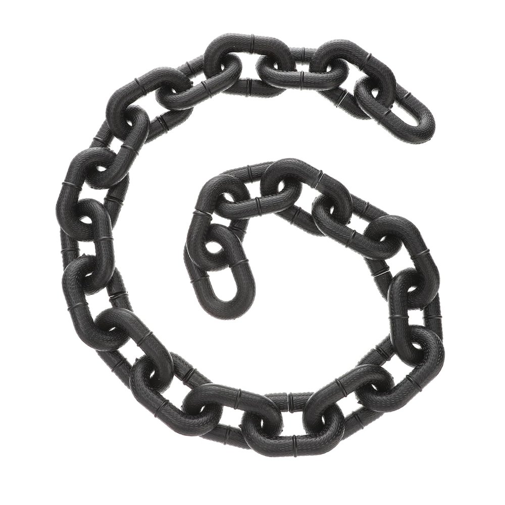 Abaodam Halloween Decoration Chain Realistic Plastic Fake Chain Prop for Spooky Parties Cosplay Haunted House Decor Lightweight Easy to Use for Halloween