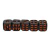 5Pcs Black Skull Dice Decorative Dice for Halloween Parties Bar Games and Events Detail Lightweight Easy to Carry view 1