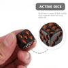 5Pcs Black Skull Dice Decorative Dice for Halloween Parties Bar Games and Events Detail Lightweight Easy to Carry view 3
