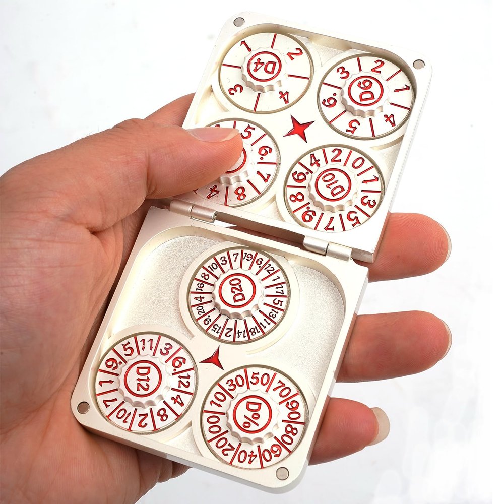 7 in 1 dice Spinner, polyhedral dice Set d&d,is DND Accessories,be The Same with Unique DND Gifts,Dragon Spinner dice,d&d Accessories