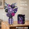 chanbrick Purple Flower Bouquet Building Set with Vase Plant Botanical Collection for Adults Women Girl 14+ Gothic Home Decor view 2