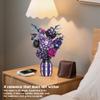 chanbrick Purple Flower Bouquet Building Set with Vase Plant Botanical Collection for Adults Women Girl 14+ Gothic Home Decor view 4
