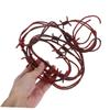 Abaodam 3Pcs Realistic Fake Barbed Wire Halloween Prop Plastic Decorations for Scary Parties Haunted Houses and Outdoor Halloween Decor Authentic Rusted Design view 3