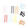 14Pcs House Ladder Decorations Chic Photography Props for Flower Pot and Micro Landscape Material for Miniature House Accessories Decor for Home view 3
