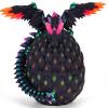 3D Printed Dragon Eggs with Wings Glow in The Dark Prefilled Easter Eggs with Dragon Toy for Basket Stuffers 3D Printed Animals for Goodie Bag Fillers Unique Easter Basket Essentials for Kids Teens view 1