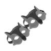 Abaodam 10Pcs Wolf Mask Plastic Felt Half Face Animal Masquerade Masks for Halloween Birthday Parties Role Play Activities view 1