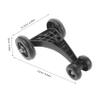 BESTonZON Car Accessory Non Skid Plastic Wheel for Stable Three Legged Design Easy to Install Replacement Part for Scooters and Activity Cars view 2