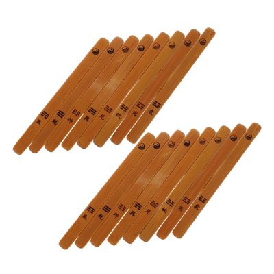 16pcs Divination Sticks: Traditional Bamboo Chinese Fortune Telling Props - Portable Divination Tools For Temples And Shrines
