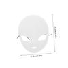 Abaodam 2Pcs DIY Blank White Mask for Masquerade Weddings and Costume Parties Unfinished Full Face Craft Masks for Custom Painting and Unique Designs view 2