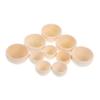 10Pcs Unfinished Mini Wooden Bowls for DIY Crafts Natural Wood Decor Bowls for Painting Creative Projects for Activities and Home Decor view 1