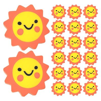 50Pcs Cute Mini Sunflower Erasers for Fun Cartoon Pencil Topper Erasers for Classroom Supplies Birthday Rewards and Prizes Soft and Gentle for Protection