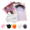 Abaodam 1Set DIY Blank Masks for Creative Cosplay Parties Includes Decorative Accessories for Custom Designs Fun Craft Activity view 1
