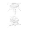 1 Set Miniature Garden Furniture Set Small Table Chairs for Dollhouse Decor Photography Prop Easy to Clean Functional Design Charming Accessory view 2