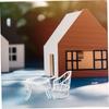 1 Set Miniature Garden Furniture Set Small Table Chairs for Dollhouse Decor Photography Prop Easy to Clean Functional Design Charming Accessory view 4