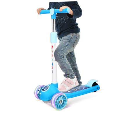 Three Wheeled Scooter Height Adjustable Portable Scooter for Stylish and Lightweight Outdoor for Ages