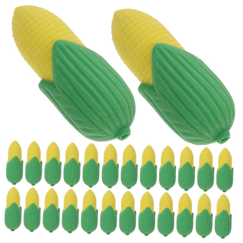 100Pcs Cute Corn Erasers Fun Multi Function Miniature Erasers for School Supplies Daily Use and Classroom Accessories for Teens