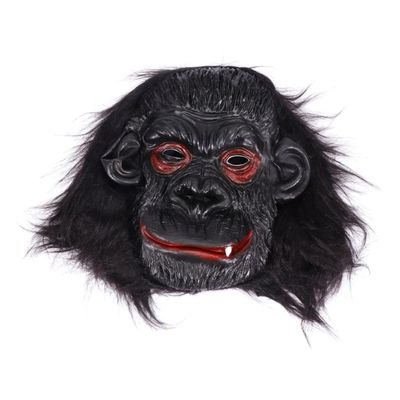 1Pc Scary Gorilla Mask for Halloween Horror Decorative Face Mask for Cosplay Parties Creative Design Easy to Wear for Halloween Atmosphere