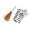 1Set Miniature Broom and Bucket Dollhouse Halloween Decor Compact DIY Accessories Miniature Home Scene Props for Crafting and Doll Making view 1