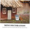 1Set Miniature Broom and Bucket Dollhouse Halloween Decor Compact DIY Accessories Miniature Home Scene Props for Crafting and Doll Making view 3