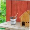 1Set Miniature Broom and Bucket Dollhouse Halloween Decor Compact DIY Accessories Miniature Home Scene Props for Crafting and Doll Making view 4