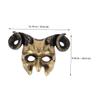 2Pcs Horned Animal Half Face Mask Devil Masquerade Party Mask for Halloween Cosplay Costume Props Lightweight Design for Festivals and Themed Celebrations view 2