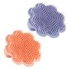 2Pcs Bath Brush Soft Silicone Lion Pattern Shampoo Scalp Comb for Newborns Gentle Cradle Cap Scrubber Exfoliator for Boy Girl Safe Ergonomic Design for Comfortable view 1