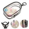 1Set Clear Figure Carrier Bag with Buckle Portable Outdoor Doll Storage Zipper Bag Transparent Display Case for Figures Travel Friendly Accessory for Collectibles view 3