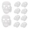 Abaodam 10Pcs DIY Blank Pirate Masks Unpainted Masks for Lightweight Safe Crafting for Dress Up Parties and Creative Projects view 1