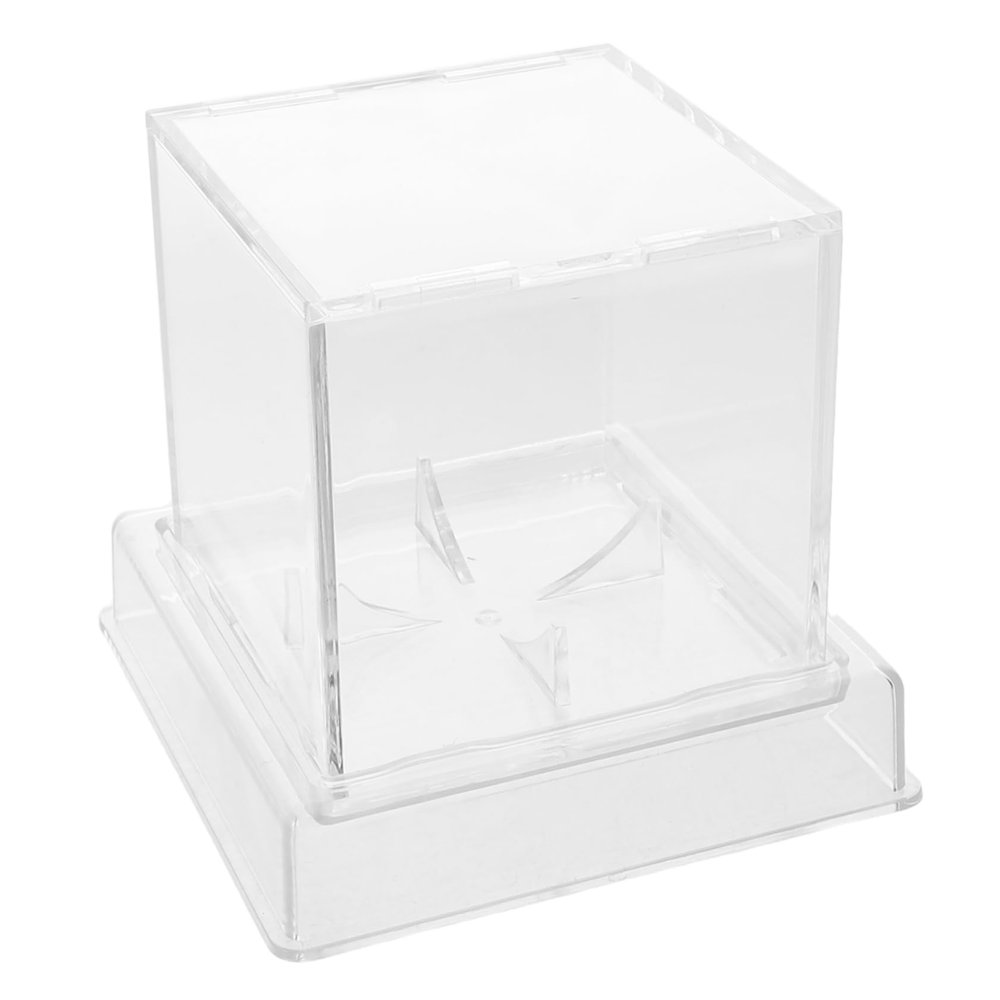 Abaodam Acrylic Baseball and Tennis Display Case Base UV Protection Holder for Sports Memorabilia for Home and Store Collectors