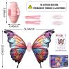 GOLDGE LED Electric Fairy Wings for Girls, Moving Butterfly Wings with Lights & Music, Toy for Halloween, Valentine, Birthday, Christmas, Party Costume, Princess Cosplay and Dress-Up (Colorful) view 2