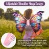 GOLDGE LED Electric Fairy Wings for Girls, Moving Butterfly Wings with Lights & Music, Toy for Halloween, Valentine, Birthday, Christmas, Party Costume, Princess Cosplay and Dress-Up (Colorful) view 4