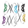 Abaodam 6Pcs Festive Decorative Masks Half Face Gras Masks with Sequins Rhinestones for Party Decorations Comfortable Stylish Carnival Headbands Lake view 1