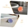 2Pcs Bath Brush Soft Silicone Lion Design for Newborns Gentle Cradle Cap Removal Scrubber Multi Functional Scalp Massager for Boy Girl view 3