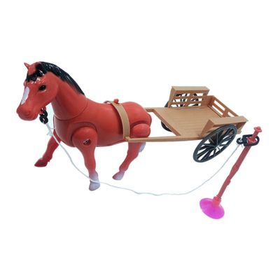 LALADEFIEE Electric Rotating Horse Toy for Kids Educational 1 Set Funny Rotating Toy for Toddlers Indoor Play for Boys and Girls Random Color