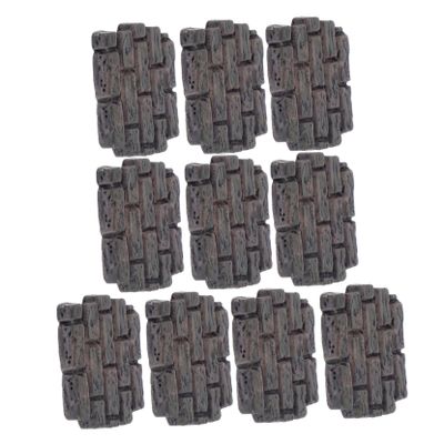 10pcs Miniature Bricks for Dollhouse Realistic Wall Bricks for Crafting Architectural Models Fairy Gardens for Family Bonding Creative Projects