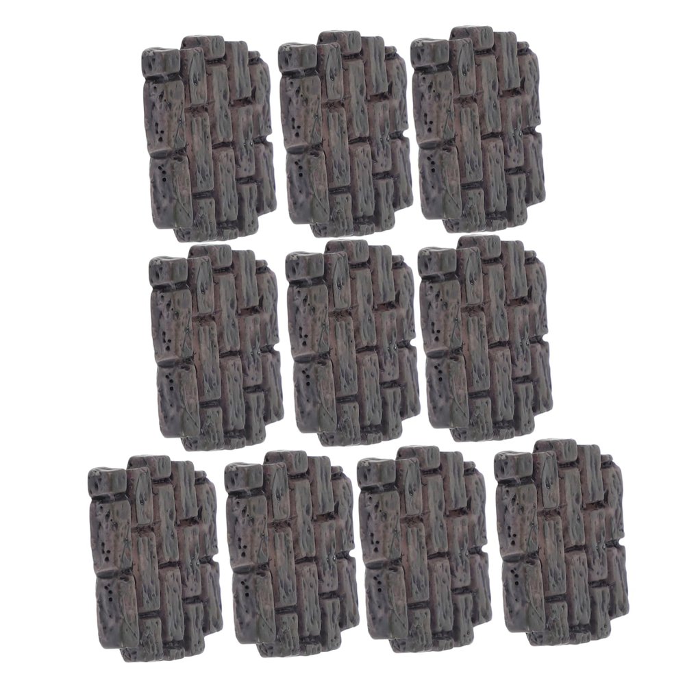 10pcs Miniature Bricks for Dollhouse Realistic Wall Bricks for Crafting Architectural Models Fairy Gardens for Family Bonding Creative Projects