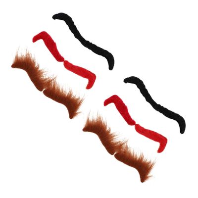 6Pairs Funny Fake Eyebrows for Halloween Party Cosplay and Dress Up Events Safe Material for Themed Parties Masquerades and Fun Props