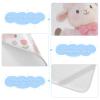 Cute Cartoon Pink Sheep Cooling Baby Mattress Topper 28" x 52" Reusable Crib Padding for Kids, Adult view 4