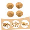 4Pcs Lifelike Plastic Walnut Models for Home Decoration Photography Props Realistic Desktop Ornaments for Model Room Display Sturdy Easy to Maintain view 3