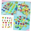 100Pcs Adorable Cartoon Fruits and Vegetables Erasers Mini TPR Erasers for and Prizes Stationery for Art and Writing Activities view 4